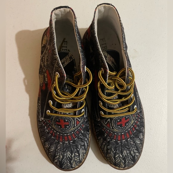 Rare First Dance Men’s Shoes Boots Skull Cherokee Indian Size 45 EU - Picture 6 of 10